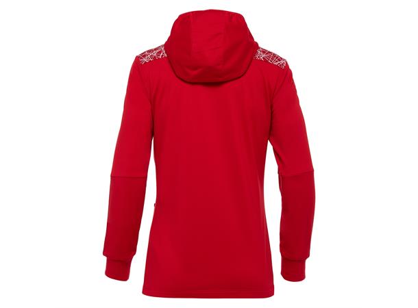 Aurora Full Zip Top Dame RED/WHT M Sporty fleecejakke 