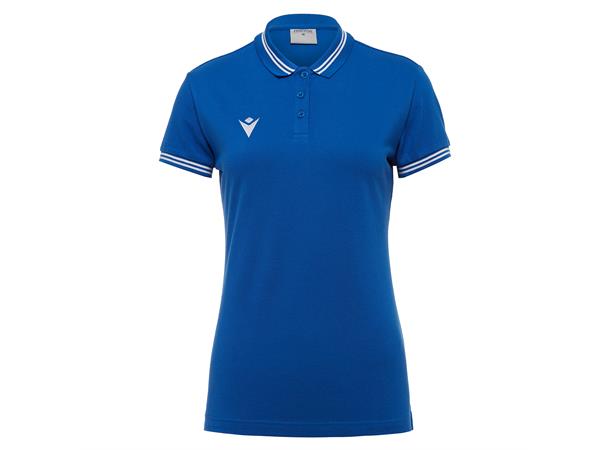 Hambo Polo Dame BLÅ/HVIT M Poloskjorte i bomull til dame 