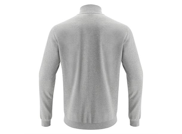 Beat Full Zip Sweathshirt GRY M Fritidsjakke i børstet fleece - Unisex 