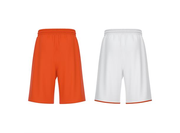 X500 Basket Shorts ORA/WHT 3XL Vendbar teknisk basketshorts - Unisex 